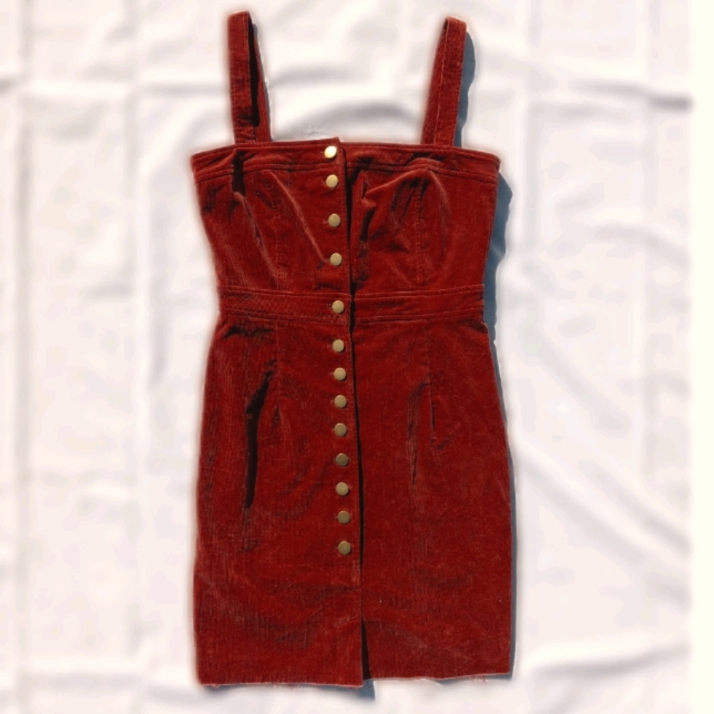 Mahina button down corduroy dress size M